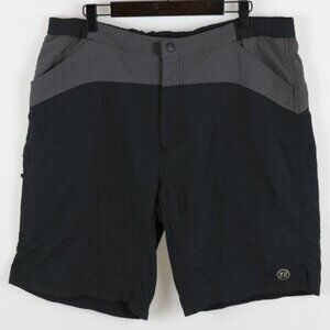 Novara Men's Large Black & Gray Padded Cycling Shorts